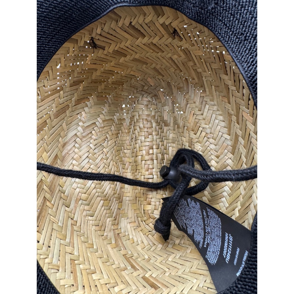 Hurley Straw Fedora Hat Wide Brim Sun Protection Beach Summer Casual Mens Womens - Picture 11 of 13